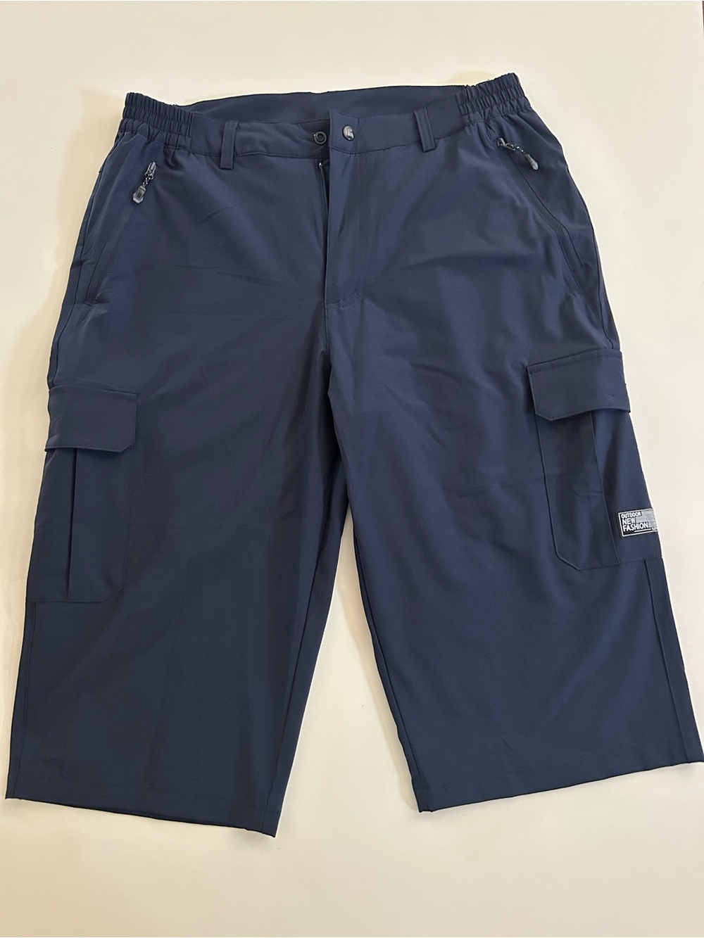 Men's Navy Cargo Shorts - Lightweight Outdoor Utility